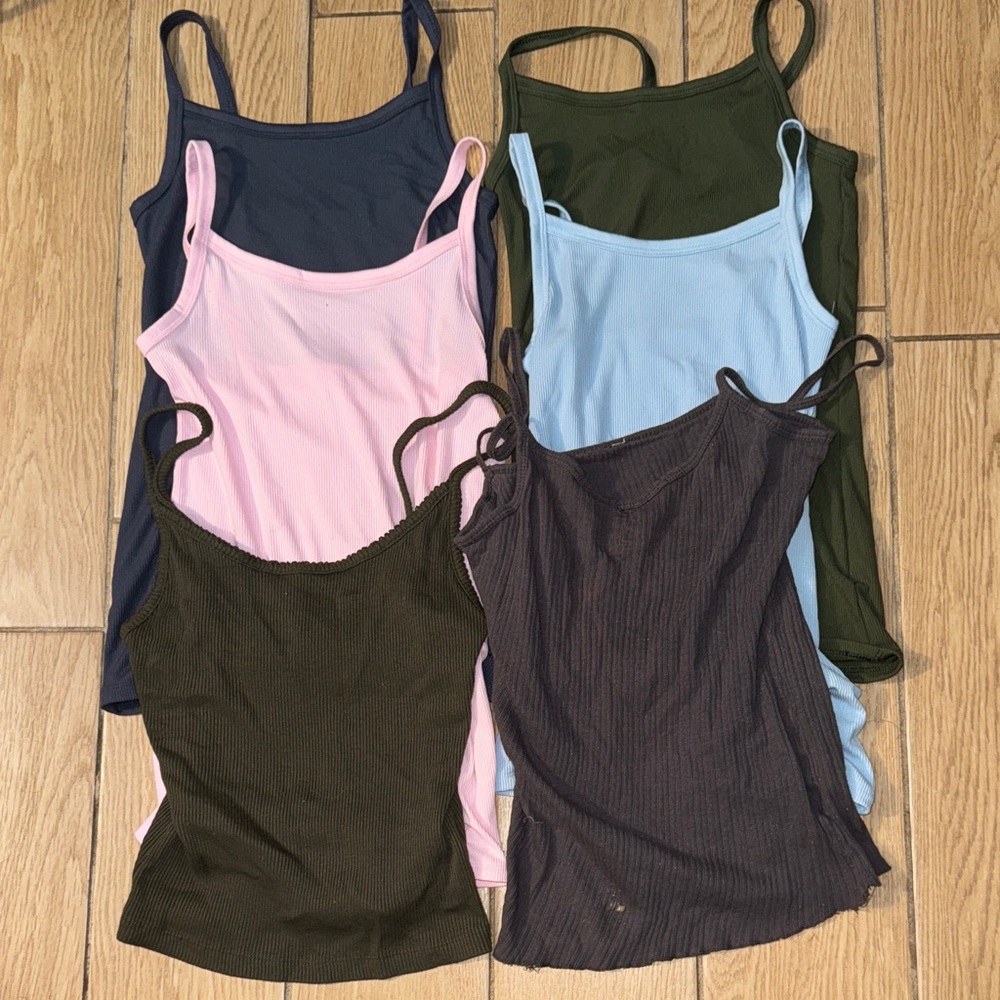 9 Ribbed Tanks/Camis!!! - Picture 1 of 8